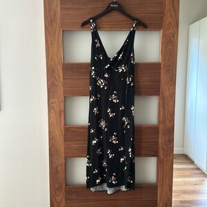 Abercrombie & Fitch black midi dress